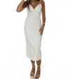 Loveshackfancy Sydow Scalloped Linen Cutout Mini Dress In White