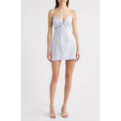 Loveshackfancy Sydow Embroidered Cotton Minidress