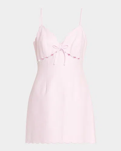 Loveshackfancy Sydow Linen Mini Dress