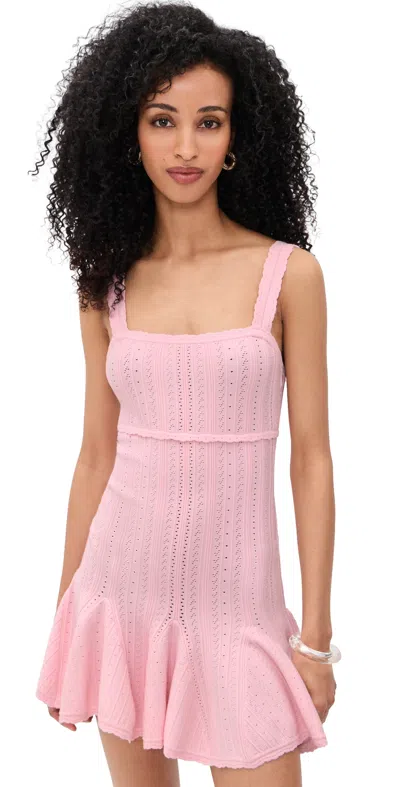 Loveshackfancy Tabatha Pointelle Minidress In Pink