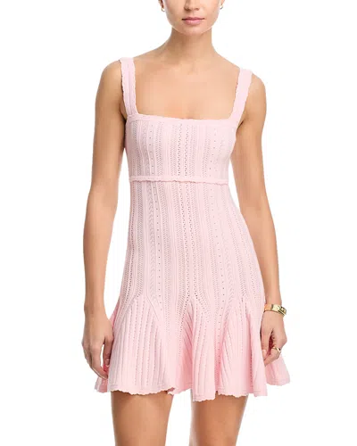 Loveshackfancy Tabatha Mini Bodycon Dress In Pink