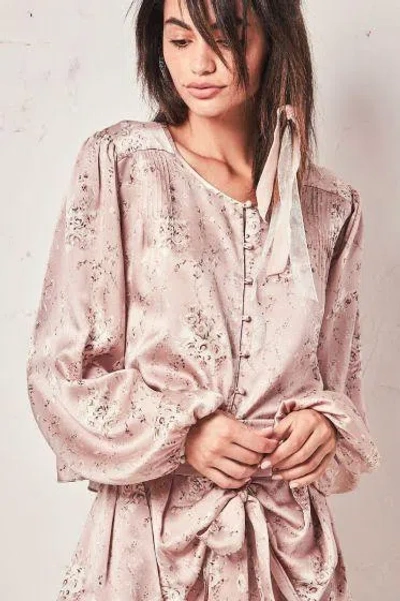 Loveshackfancy Talia Top Woodrose In Multi