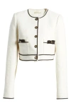 Loveshackfancy Talika Jacket Cream In Cream