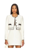 Loveshackfancy Talika Jacket Cream In 크림