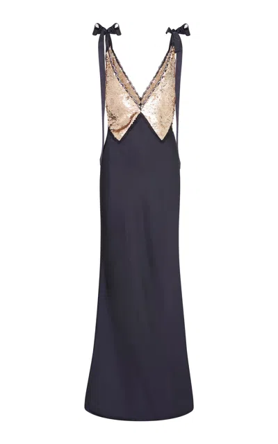 Loveshackfancy Talissa Sequined Maxi Dress