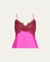 Loveshackfancy Talulah Lace-trimmed Cami Top In Fuchsia