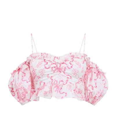 Loveshackfancy Tank Top In Pink