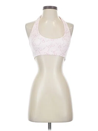 Pre-owned Loveshackfancy Tank Top Pink Halter Neckline Tops