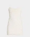 Loveshackfancy Taryn Ruffle-trim Mini Dress In Moonlight Ivory