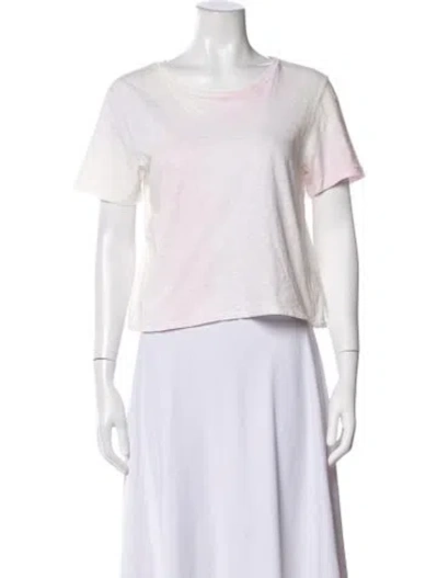 Pre-owned Loveshackfancy Tie-dye Print Crew Neck T-shirt In Neutrals