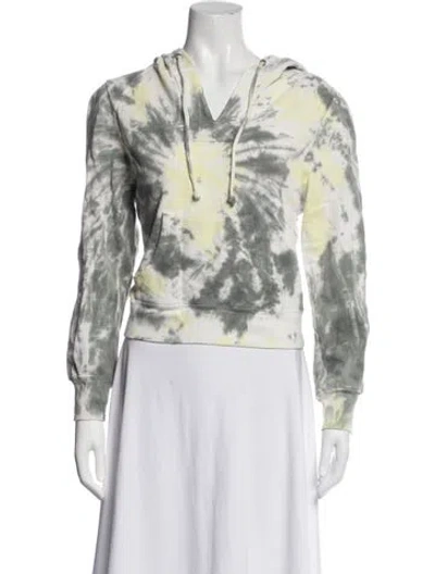 Pre-owned Loveshackfancy Tie-dye Print Jacket In Green