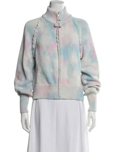 Pre-owned Loveshackfancy Tie-dye Print Jacket In Pink