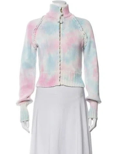 Pre-owned Loveshackfancy Tie-dye Print Jacket In Pink