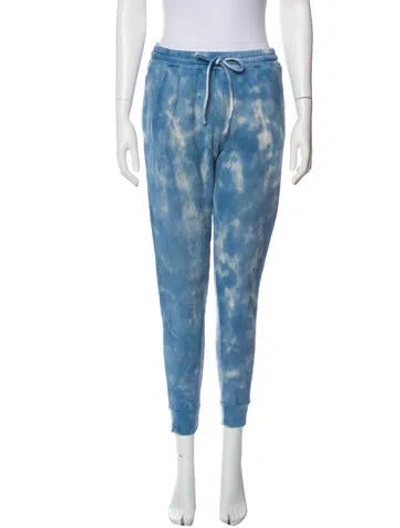 Pre-owned Loveshackfancy Tie-dye Print Sweatpants In Blue