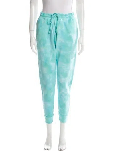 Pre-owned Loveshackfancy Tie-dye Print Sweatpants In Blue