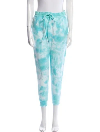 Pre-owned Loveshackfancy Tie-dye Print Sweatpants In Blue