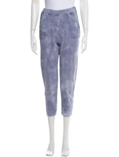Pre-owned Loveshackfancy Tie-dye Print Sweatpants In Blue