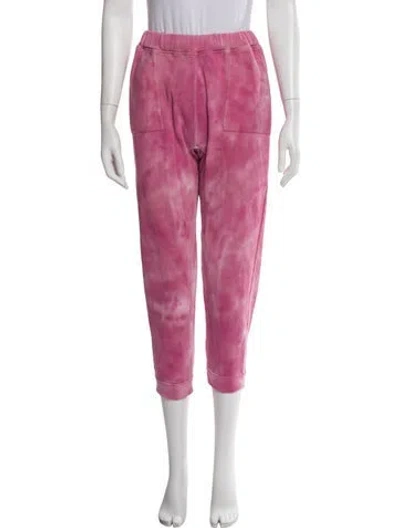 Pre-owned Loveshackfancy Tie-dye Print Sweatpants In Pink