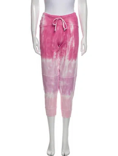 Pre-owned Loveshackfancy Tie-dye Print Sweatpants In Pink