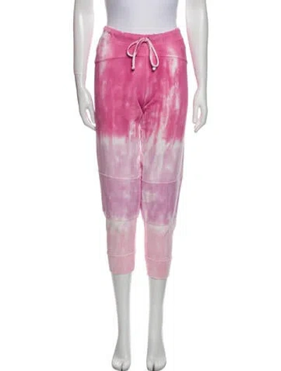 Pre-owned Loveshackfancy Tie-dye Print Sweatpants In Pink