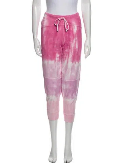 Pre-owned Loveshackfancy Tie-dye Print Sweatpants In Pink