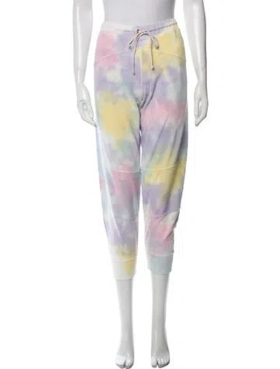 Pre-owned Loveshackfancy Tie-dye Print Sweatpants In Pink