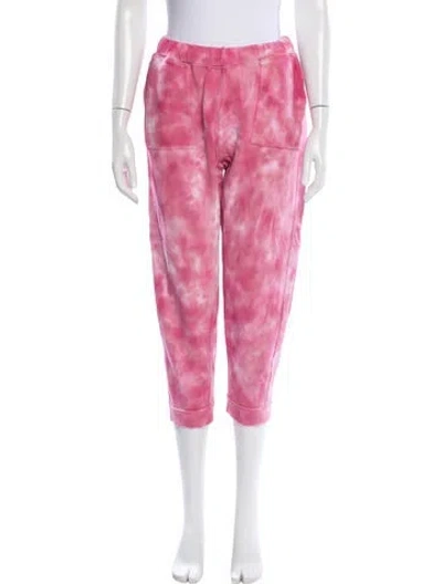 Pre-owned Loveshackfancy Tie-dye Print Sweatpants In Pink
