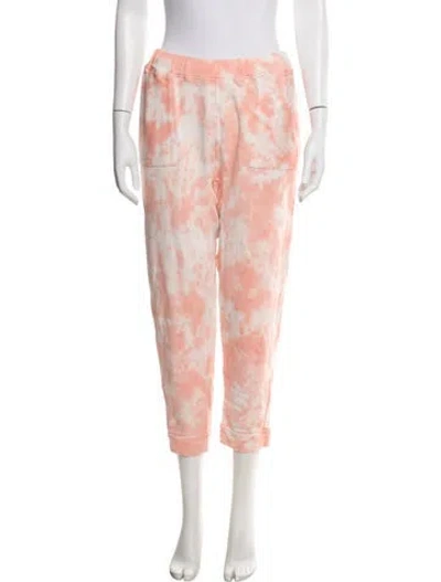 Pre-owned Loveshackfancy Tie-dye Print Sweatpants In Pink