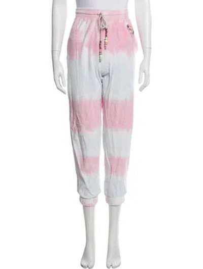 Pre-owned Loveshackfancy Tie-dye Print Sweatpants In Pink