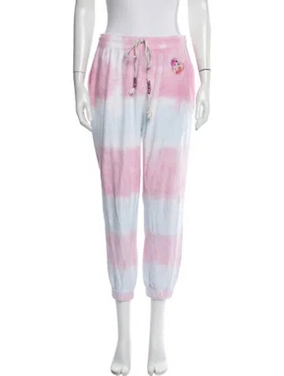 Pre-owned Loveshackfancy Tie-dye Print Sweatpants In Pink