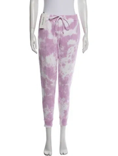 Pre-owned Loveshackfancy Tie-dye Print Sweatpants In Purple