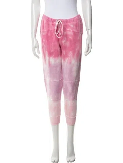 Pre-owned Loveshackfancy Tie-dye Print Sweatpants W/ Tags In Pink