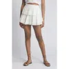 Loveshackfancy Tiered Ruffle Cotton Miniskirt In White