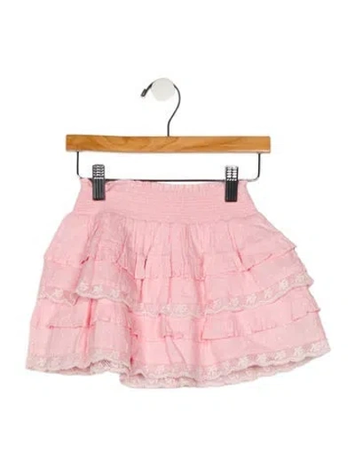Pre-owned Loveshackfancy Babies' Toddler Girl's Ruffle Skirt In Pink