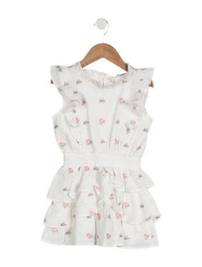 Pre-owned Loveshackfancy Babies' Toddler Girls' Embroidered Dress In White