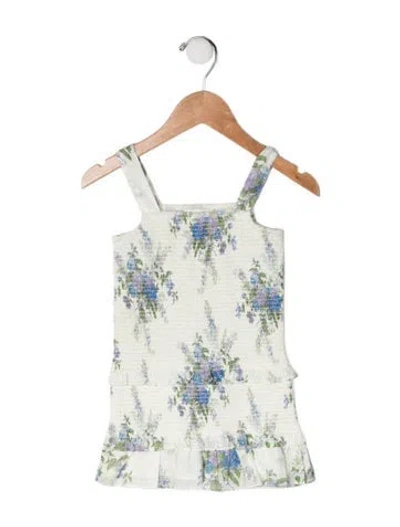 Pre-owned Loveshackfancy Babies' Toddler Girls' Floral Dress In Neutrals