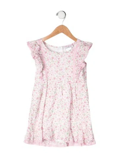 Pre-owned Loveshackfancy Babies' Toddler Girls' Floral Printed Sleeveless Dress In Pink