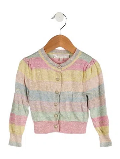 Pre-owned Loveshackfancy Babies' Toddler Girls' Knit Cardigan