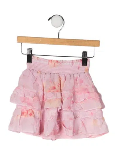 Pre-owned Loveshackfancy Babies' Toddler Girls' Pattern Mini Skirt In Pink