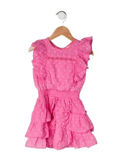 Pre-owned Loveshackfancy Babies' Toddler Girls' Pattern Printed Casual Dress In Pink