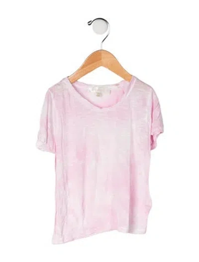 Pre-owned Loveshackfancy Babies' Toddler Girls' Patterned Short Sleeve Top In Pink
