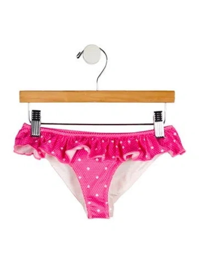 Pre-owned Loveshackfancy Babies' Toddler Girls' Printed Ruffle Swimsuit Bottom In Pink