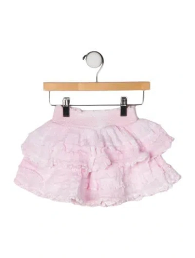 Pre-owned Loveshackfancy Babies' Toddler Girls' Ruffle Mini Skirt In Pink