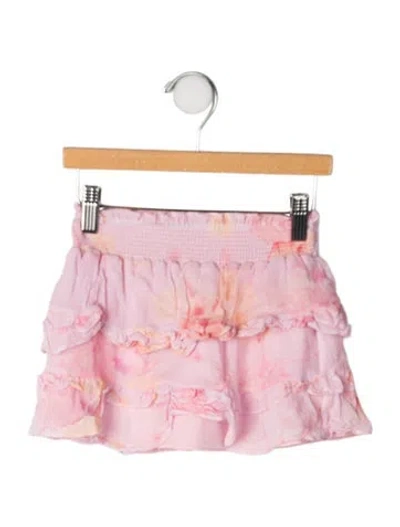 Pre-owned Loveshackfancy Babies' Toddler Girls' Ruffle Mini Skirt In Pink