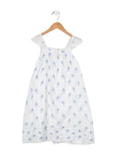 Pre-owned Loveshackfancy Babies' Toddler Girls' Sleeveless Crochet Trim Dress In White