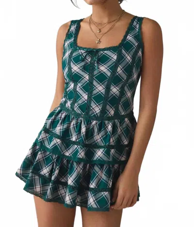 Loveshackfancy Torres Dress In Mistletoe Kiss In Green