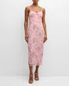 Loveshackfancy Tresor Floral Midi Dress In Pink Dusk