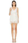 Loveshackfancy Tuli Lace Layered Ruffle Minidress In White