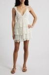 Loveshackfancy Tuli Lace Layered Ruffle Minidress In White
