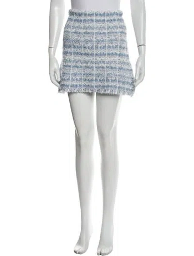Pre-owned Loveshackfancy Tweed Pattern Mini Skirt W/ Tags